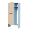 Шкаф для верхней одежды персонала во входную группу из коллекции мебели «НЕГА» (голубой) - «globural.ru» - Воткинск