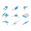 Ресурсный набор Bracket Robot Pack-Blue - «globural.ru» - Воткинск