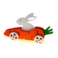 Каталка "Заяц Морковка"   - «globural.ru» - Воткинск