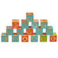 Кубики "Русский алфавит с тиснением" - «globural.ru» - Воткинск