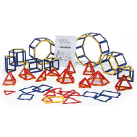 Набор по основам математики, конструирования и моделирования Полидрон Каркасы "Призмы и пирамиды" - «globural.ru» - Воткинск