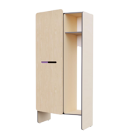 Шкаф для верхней одежды персонала во входную группу из коллекции мебели «НЕГА» (бежевый) - «globural.ru» - Воткинск