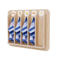 Детская вешалка для полотенец в центральную группу из коллекции «НЕГА» - «globural.ru» - Воткинск