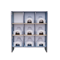 Детский стеллаж под горшки из коллекции «НЕГА» (голубой) - «globural.ru» - Воткинск