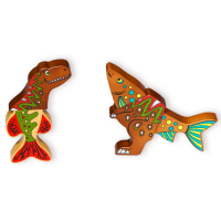 Магнитный деревянный конструктор "Дино" - «globural.ru» - Воткинск