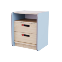 Тумба к письменному столу воспитателя из коллекции «НЕГА» (цвет голубой) - «globural.ru» - Воткинск