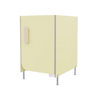 Гигиеническая кабинка из коллекции «НЕГА» (цвет желтый) - «globural.ru» - Воткинск