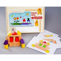 Игровой набор Фребеля "Конструктор деревянный без соединений-4" (Серия "Эксперимент") - «globural.ru» - Воткинск