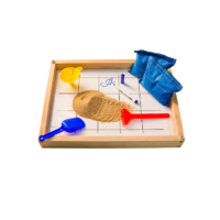 Игровой набор для экспериментов с песком "Песочница малая" (настольная, бук) - «globural.ru» - Воткинск