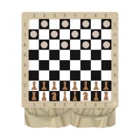 Настенная игра «2 в 1 шашки + шахматы» - «globural.ru» - Воткинск