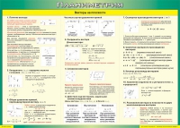 Таблица Векторы на плоскости (Планиметрия) 1000*1400 винил - «globural.ru» - Воткинск