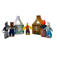 Набор шагающих кукол к сказке "Заюшкина избушка" - «globural.ru» - Воткинск