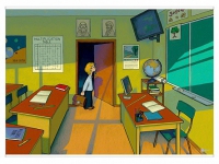 Магнитно-маркерный плакат "Классная комната" с набором магнитных карточек + методические рекомендации (иностранный язык) - «globural.ru» - Воткинск