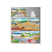 Стенд для сюжетно-ролевых игр 2-х сторонний (перекресток, стройка) - «globural.ru» - Воткинск