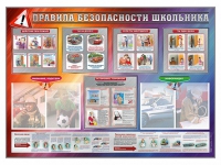 Стенд-уголок "Правила безопасности школьника" - «globural.ru» - Воткинск
