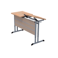 Стол ученический двухместный с наклоняемыми столешницами - «globural.ru» - Воткинск
