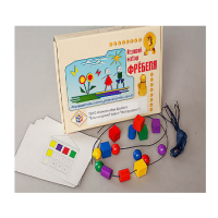 Игровой набор Фребеля "Бусы-шнуровка" (серия "Эксперимент") - «globural.ru» - Воткинск