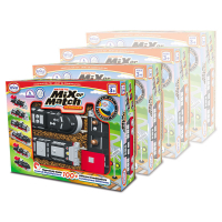 Магнитный конструктор Транспорт "Смешай и собери". Серия Поезда Комплект на группу - «globural.ru» - Воткинск