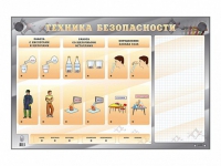 Электрифицированный стенд "Техника безопасности" с маркерными полями - «globural.ru» - Воткинск