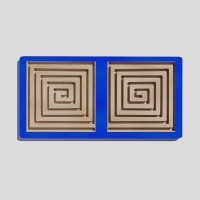 Такт-панель "Синий лабиринт №4" - «globural.ru» - Воткинск