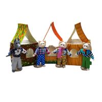 Набор шагающих кукол к сказке "Три поросенка" - «globural.ru» - Воткинск