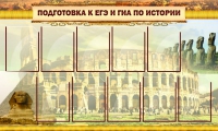 Стенд "Подготовка к ЕГЭ и ОГЭ по истории вариант 2 ( 9 кармашков)" - «globural.ru» - Воткинск