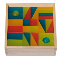 Набор полупрозрачных строительных кубиков 2 (84 элемента) - «globural.ru» - Воткинск