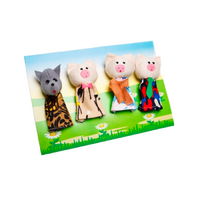 Набор пальчиковых кукол к сказке "Три поросенка" - «globural.ru» - Воткинск