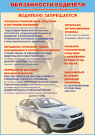 Плакат "Водителю запрещается " 1000*1400 винил - «globural.ru» - Воткинск