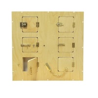 Настенный модyль с 6-ю замочками и задвижками 70 *10 *70 см - «globural.ru» - Воткинск