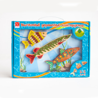 Магнитный деревянный конструктор "Рыбки" - «globural.ru» - Воткинск