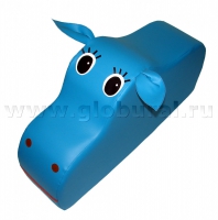 Напольная игрушка "Бегемот" с аппликацией (ВИК) - «globural.ru» - Воткинск