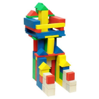 Конструктор деревянный "МегаСтроитель цветной" - «globural.ru» - Воткинск