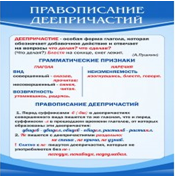 Стенд "Правописание деепричастий" - «globural.ru» - Воткинск