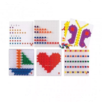 Мозаика Peg Board. Набор с прозрачными досками и картинками - «globural.ru» - Воткинск