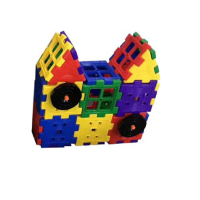 Набор для конструирования «Строительные интерактивные блоки стандарт» Комплект №2 "Домик с колесом"   - «globural.ru» - Воткинск