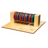 Тактильно-развивающая панель «Цветные круги» (вариант 2) - «globural.ru» - Воткинск