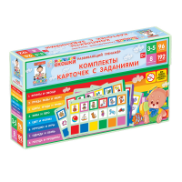 Развивающий тренажёр "Разноцветные окошки" 3-5 лет. Дополнительный набор карточек к базовому комплекту - «globural.ru» - Воткинск
