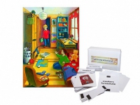 Магнитно-маркерный плакат "Детская комната" с набором магнитных карточек + методические рекомендации (иностранный язык) - «globural.ru» - Воткинск