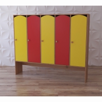 Шкаф 5-секционный с нишей под скамью "Яркое детство" - «globural.ru» - Воткинск