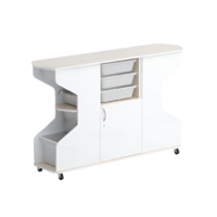 Стеллаж Робик 002 (дуб молочный/белый) - «globural.ru» - Воткинск