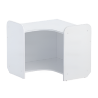 Стеллаж для игрушек и пособий "Росток 4" (белый) - «globural.ru» - Воткинск