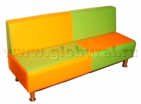 Диван «Полосатик» на хромированных ножках (ВИК) - «globural.ru» - Воткинск