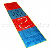 Сенсорная дорожка №1  (фракции песка, гороха. пуговицы, канат) - «globural.ru» - Воткинск