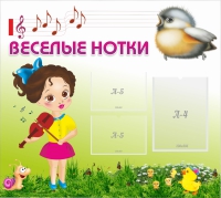 Стенд "Веселые нотки" - «globural.ru» - Воткинск