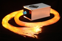 Пучок фибероптических волокон с боковым точечным свечением «Звёздный дождь» 100х2 м в комплекте с источником света - «globural.ru» - Воткинск