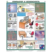 Плакаты "Компьютер и безопасность" (2 листа, размер 450х600) - «globural.ru» - Воткинск
