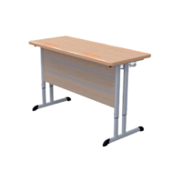 Стол ученический двухместный на плоскоовальной трубе 3-7 гр.р. - «globural.ru» - Воткинск