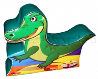 Напольная игрушка "Крокодил" с шелкографией (ВИК) - «globural.ru» - Воткинск