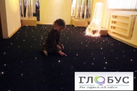 Напольное фибероптическое покрытие «Звездное небо» в комплекте с источником света - «globural.ru» - Воткинск